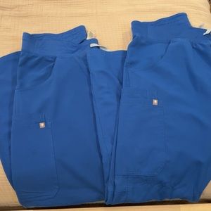 Figs Kade Cargo Royal Blue Medium scrub pants